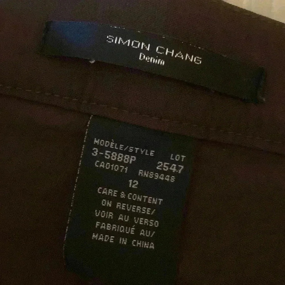 Elastic fabric( 76%rayon & 20%nylon) Chocolate colour  denim jeans for ladies - Picture 10 of 11